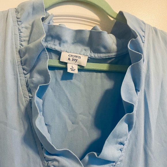 Crown & Ivy Ruffle-Neck Maxi Size L - Picture 2 of 5